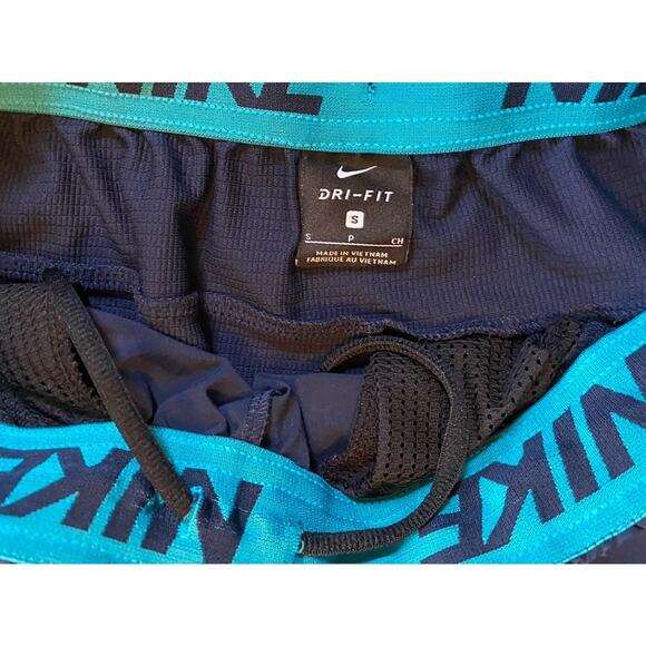 Nike Dri Fit Shorts Men’s Small Pockets Black Pull On Drawstring - Picture 4 of 7